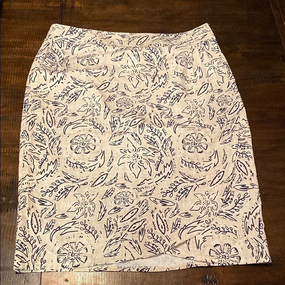 Hawaiian Floral Print Rip Skirt Hawaii Ladies Large